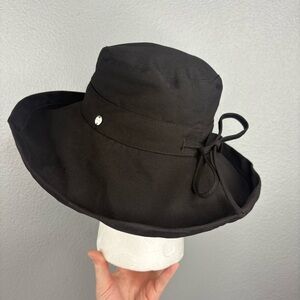 Kooringal - Noosa Black Canvas Upturn Brim Sunhat UPF 50+